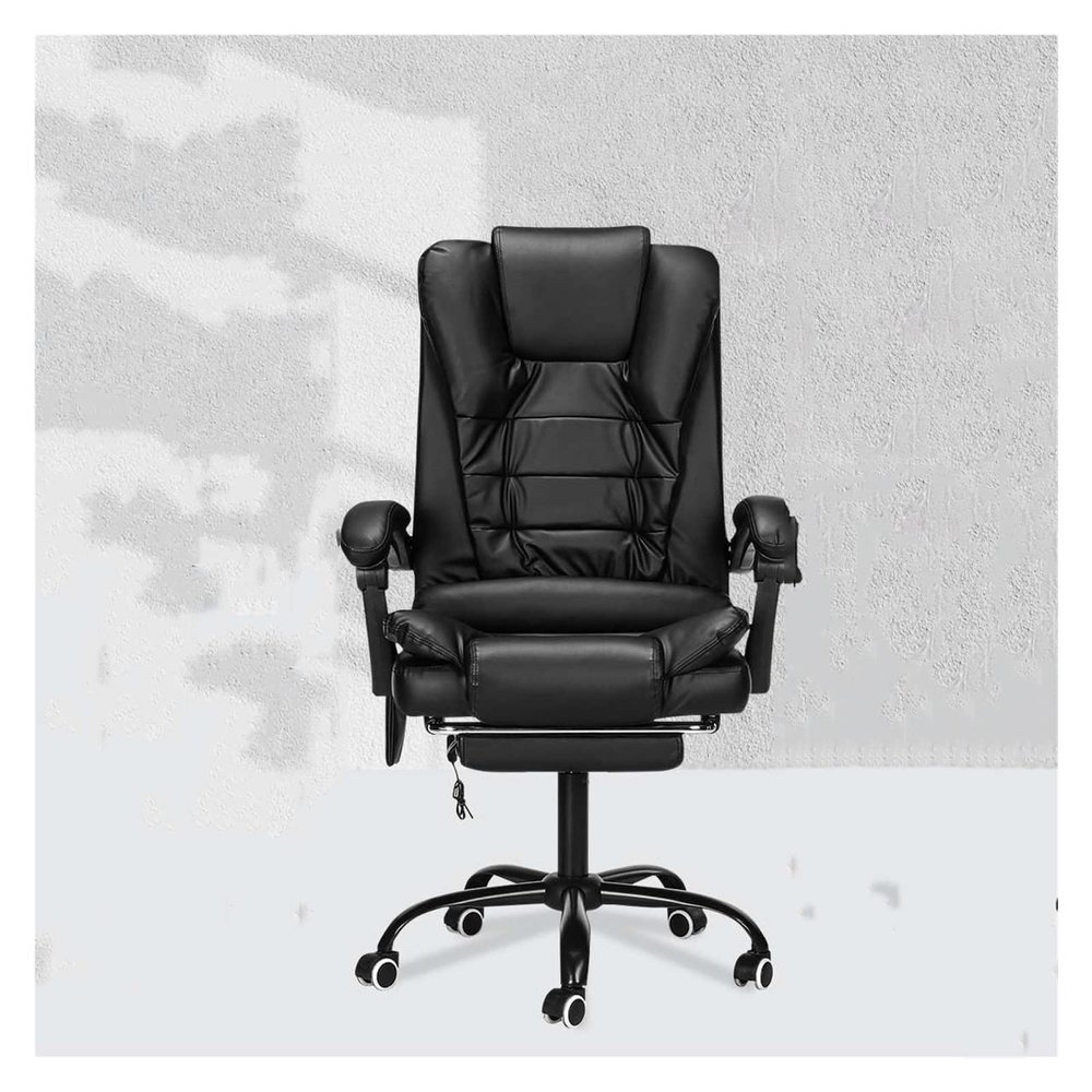 Luo Yi - CN Gaming Chair, Adjustable Massage Office Chair Reclining High Back Chair Big Tall Leather Ergonomic Swivel Chair with Footrest