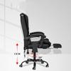 Luo Yi - CN Gaming Chair, Adjustable Massage Office Chair Reclining High Back Chair Big Tall Leather Ergonomic Swivel Chair with Footrest view 3