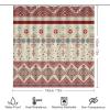 FBMLBRB Brebasf Watercolor Native American 4 Pieces Shower Curtain Set, Rustic Western Cactus Aztec Nation Tribe Non-Slip Rugs Toilet Lid Cover Bath Mat and Bathroom Curtain view 2
