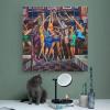 AAHARYA Frank Morrison's Ladies Night African American Art Wall Art Canvas Print Canvas Painting Wall Art Poster for Bedroom Living Room Decor 12x12inch(30x30cm) Unframe-style view 4