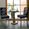 4 Pcs Dining Chair Covers Stretch Spandex Slipcovers Spaceman Playing Basketball Sport Removable Washable Dining Room Seat Cover Cushion Protector for Home Hotel Banquet Watercolor Ball Game on Black view 3