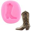 3D Boot Silicone Molds Cowboy Boot Fondant Mold For Cake Decorating Cupcake Topper Candy Chocolate Gum Paste Polymer Clay view 1