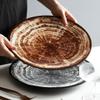 EQUALIZE Dinner Plate Creative Personality Home Plate Nordic European Restaurant Western Plate Steak Plate Kitchen Tableware Presentation Fruit Snack Plates (Color : A, Size : Small) view 4