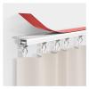 Ceiling Curtain Track Hospital Curtain RV Curtain Metal Heavy Duty Curtain Rails Ceiling Mount Self Adhesive, 10 12 14 16 18 20 24 26 28 30ft Long, Commercial Sliding Curtain Track System Partition Ro view 1