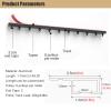 Ceiling Curtain Track Hospital Curtain RV Curtain Metal Heavy Duty Curtain Rails Ceiling Mount Self Adhesive, 10 12 14 16 18 20 24 26 28 30ft Long, Commercial Sliding Curtain Track System Partition Ro view 2