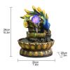 FEELIN Tabletop Waterfall Fountain Tabletop Fountain Peacock Chinese Home Feng Shui Ball Fountain Dining Table Office Desktop Flowing Water Feng Shui Ornament Water Fountains Indoor view 2