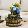FEELIN Tabletop Waterfall Fountain Tabletop Fountain Peacock Chinese Home Feng Shui Ball Fountain Dining Table Office Desktop Flowing Water Feng Shui Ornament Water Fountains Indoor view 4