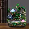 Water Fountains Indoor Rockery Fountain, Small Rockery Water Fountain Indoor with LED Lamp Atomization Effect, Suitable for Living Room, Bedroom, Office Decoration view 2