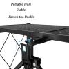 ZENSTE Storage Racks and Shelving for Pantry Breathable Foldable, 3-5 Tier Layer Metal Storage Shelves(Black, 34 * 72 * 162cm5layer) view 3
