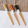 Chopsticks For Beginners 1 Pair 18cm Wooden Chopsticks Dishwasher Safe Comfortable Grip Reusable Chinese Classic Style Children Chopsticks for Home Kids Chopsticks Helper view 4