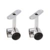 INCREWAY Corner Closet Rod Support Bracket, 2PCS 90 25mm Wardrobe Accessories Clothes Rail Flange Seat for Cabinet Wardrobe in Bedroom Bathroom, Silvery view 1