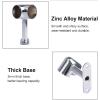 INCREWAY Corner Closet Rod Support Bracket, 2PCS 90 25mm Wardrobe Accessories Clothes Rail Flange Seat for Cabinet Wardrobe in Bedroom Bathroom, Silvery view 4