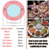 SYUFRE 24""/30"" Glass Lazy Susan for Dining Table,Tempered Glass Turntable Round Clear Dining Table Tray Tabletop Organizer Large Serving Plate Silent & Smooth Spin (Size :  60cm/24in), 10200230 view 2