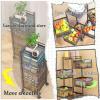 360 Rotating Storage Basket,Shelving Unit, Larder Cupboard,bar Cabinet, Sideboards For Kitchen, Kitchen Baker's Rack, Vegetable Trolley On Wheels, For Garage Pantry Home Kitchen ( Color : White , Siz view 3