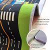 Kid Rug Carpet playmat for Toy Cars and Trains,Road Traffic Kids Play Area Rug,City Life Town Play Mat for Playroom Bedroom Boys,Children's Educational Fun Throw Rug with Rubber Backing 79X118IN view 4