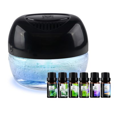 ap airpleasure Water-Based Purifier Air Washer, Revitalizer with 6 Colorful lights- Plus Gardenia, Magnolia, Shangri-La, Jasmine, White Tea, Lavender, 10ml Each