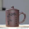 CekoCk Purple Clay Tea CupChinese Kung Fu TeacupupCoffee Mug,for Women Tea Party Afternoon Tea Supplies Tea Cup 400ml Pure Handmade Purple Sand Cup Large Capacy Tea Cup Household Lettering view 2