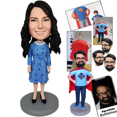 PyroVine Personalized Bobblehead - Custom Bobbleheads Figures Mom, Bobbleheads Customized for Mothers, Ideal for Celebrating Motherhood, Perfect for Birthday