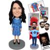 PyroVine Personalized Bobblehead - Custom Bobbleheads Figures Mom, Bobbleheads Customized for Mothers, Ideal for Celebrating Motherhood, Perfect for Birthday view 1