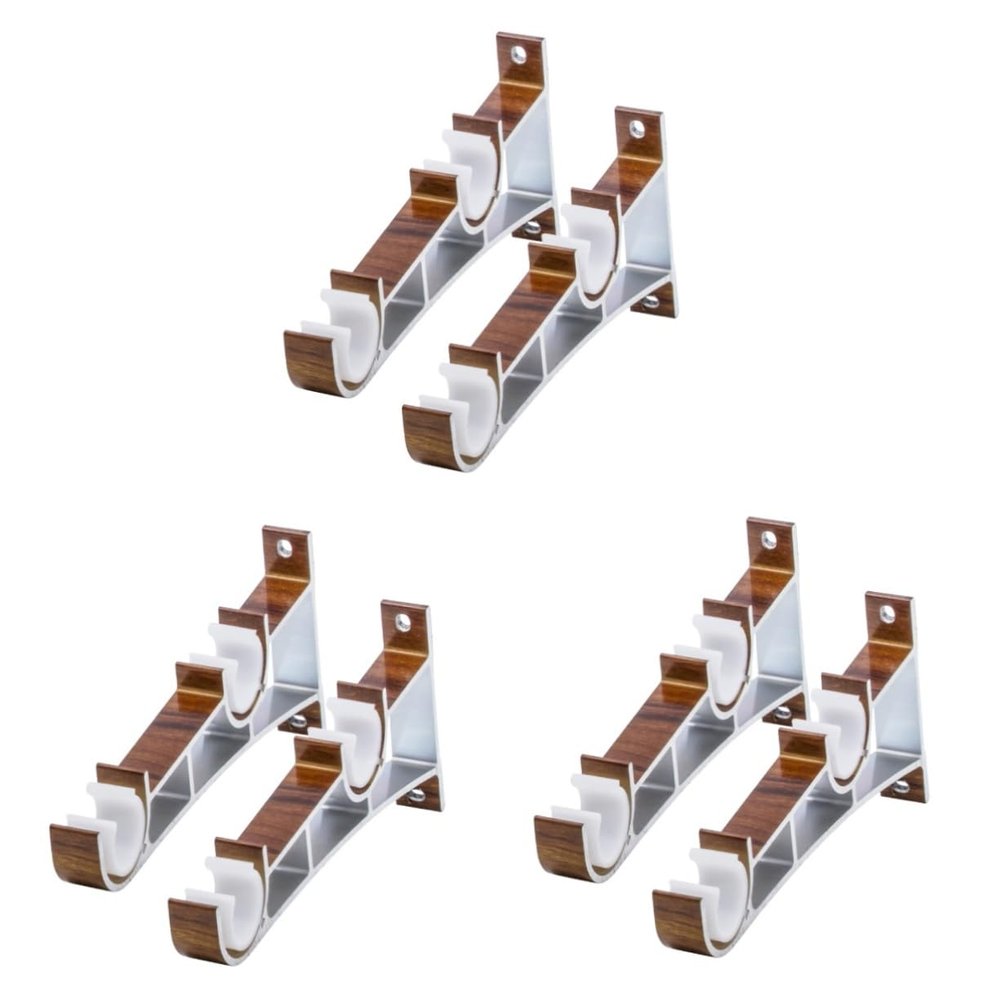 BESTOYARD 6 Pcs Curtain Rod Hanger Curtain Pole Holder Curtain Rod Bracket Curtain Pole Hanger Curtain Pole Brackets Curtain Bracket Curtain Holder Accessories for Extender Ceiling