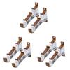 BESTOYARD 6 Pcs Curtain Rod Hanger Curtain Pole Holder Curtain Rod Bracket Curtain Pole Hanger Curtain Pole Brackets Curtain Bracket Curtain Holder Accessories for Extender Ceiling view 1