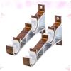 BESTOYARD 6 Pcs Curtain Rod Hanger Curtain Pole Holder Curtain Rod Bracket Curtain Pole Hanger Curtain Pole Brackets Curtain Bracket Curtain Holder Accessories for Extender Ceiling view 2