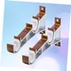 BESTOYARD 6 Pcs Curtain Rod Hanger Curtain Pole Holder Curtain Rod Bracket Curtain Pole Hanger Curtain Pole Brackets Curtain Bracket Curtain Holder Accessories for Extender Ceiling view 3