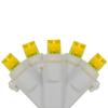 LED Wide Angle Christmas Lights - Yellow - 33' White Wire - 100 ct view 1