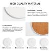 Terrazzo Marble Pastel Ceramic Coasters with Holder,Drink Coaster,Home Decor Absorbent Coasters Bar Coasters,6 Pcs view 4