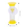 BESTOYARD 4 Pcs Kids Toothbrush Timer with Suction Cup, 2-Minute Sand Hourglasses for Brushing Teeth, 4 Colors, Compact Design for Bathroom Mirror or Countertop view 2