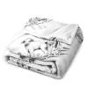 Cute Sheep Blanket Abstract Aesthetic Hand Drawn Sheep Cute Animal Black White Art Print Soft Cozy Lightweight Throw Blanket for Bedroom Living Room Dorm Chair Sofa Travel 40x50in view 2