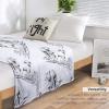 Cute Sheep Blanket Abstract Aesthetic Hand Drawn Sheep Cute Animal Black White Art Print Soft Cozy Lightweight Throw Blanket for Bedroom Living Room Dorm Chair Sofa Travel 40x50in view 3
