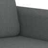 vidaXL Modern 3-Seater Sofa in Dark Gray Fabric - Comfortable Seating with Thick Padding & Breathable Upholstery - Sturdy Metal Frame Construction view 4