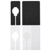 PATIKIL Clothes Dividers, 20 Pack Rectangle Closet Clothing Rack Size Dividers, White, Black, Plastic view 1