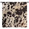 JanJCurt Cow Print Window Curtains, Brown Highland Cow Cowhide Curtains Rustic Western Farmhouse Animals Skin Wildlife Fur Print Window Drapes for Living Room Bedroom 84x84in view 1