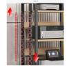 AV Media Rack Wooden Corner Frame Component Cabinet Stereo Audio Rack Standing Tower, 4 Tier Adjustable Height Wooden Rack, Open Printer Stand, Home/Office Entertainment Stereo Component Storage view 4