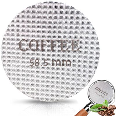 Puck Screen 58.5mm Reusable Puck Screen for Espresso Portafilter, 1.7mm Thickness 150m 316 Stainless Steel Screen Filter Basket Compatible with Espresso Machine