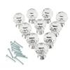 EFARMA Crystal Knobs, 10pcs 30mm Crystal Acrylic Glass Diamond Cut Door Knobs Kitchen Cabinet Drawer knobs with Screw for Home Decorating view 1