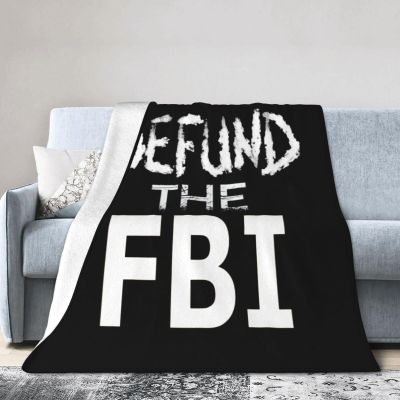 Abolish Defund The FBI Fleece Blanket 60"X50" Soft Micro for Bed Warm Comfort1