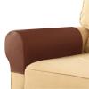OWOW Armchair Arm Covers, Set of 2 Ultra Thick and Soft Stretch Armchair Slipcover, Pu Leather Anti-Slip Furniture Protector for Sofa Chair Recliner Couch Loveseat view 1