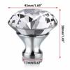 Crystal Knobs, 40MM 8pcs Clear Glass Crystal Cabinet Knobs-Diamond Shape Wardrobe Door Knobs/Cupboard Drawer Pull Handle/Glass Dresser Knobs,Come with 3 Kinds of Screws ( Color : 8 Pcs , Size : Crysta view 3