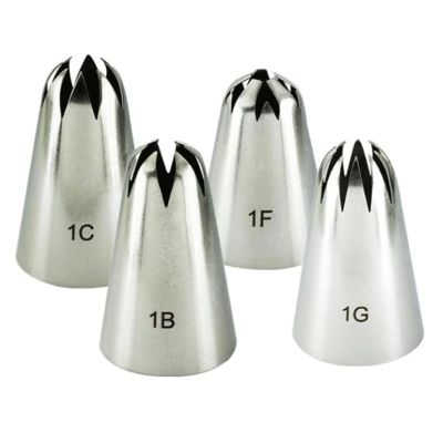 Stainless Steel Cake Piping Nozzles Large Cake Piping Tips Decorating Cake Piping Cupcake Icing Nozzles