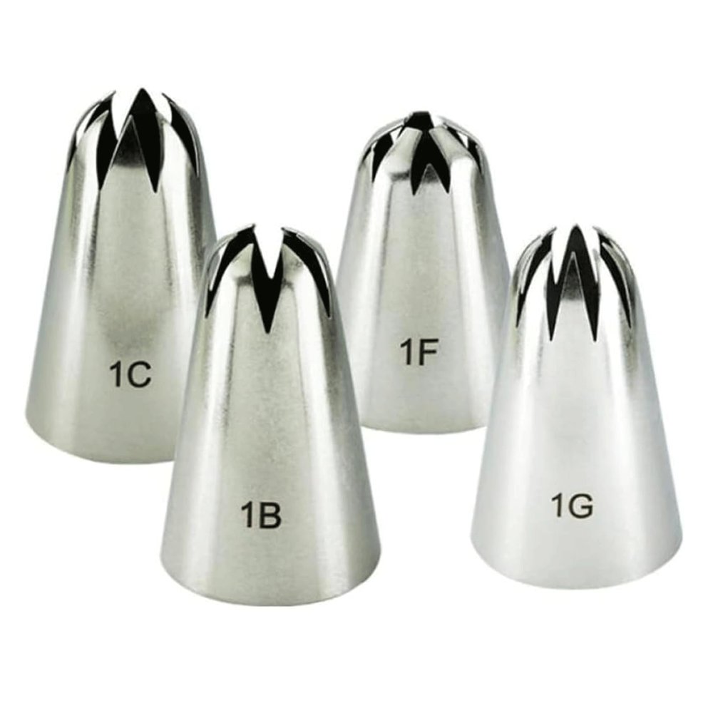 Stainless Steel Cake Piping Nozzles Large Cake Piping Tips Decorating Cake Piping Cupcake Icing Nozzles