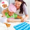 2 PCS Silicone Molds,Dog Treat Molds for Baking,Non-Stick Gummy Molds,Silicone Dog Bone Molds for Chocolate, Candy,Pudding, Jelly,Ice Cube,Biscuits,Puppy Dog Treats Mold view 3