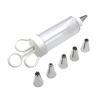 CATSELURRY Pearl Applicator Dessert Decorating Syringe Set Cupcake Frosting Filling Injector with 5 Icing Nozzles Cake Decorating Tool Easy to Use view 2