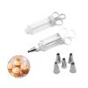 CATSELURRY Pearl Applicator Dessert Decorating Syringe Set Cupcake Frosting Filling Injector with 5 Icing Nozzles Cake Decorating Tool Easy to Use view 3