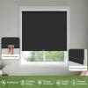 MiLin No Tools No Drill Cordless Roller Shades 100% Blackout Roller Windows Shades Thermal Insulated Reduce Noise Privacy Window Rolling Blinds for Windows and Office (Black, 68 1/2" W x 48" H) view 3