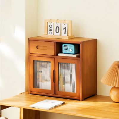 WDZDMYL Sideboard Cabinet, Wood Glass Sideboard with Storage, Display case Multi-Layered Storage with Large Capacity, Table Credenza with Doors for Kitchen, Dinning Room, Living Room