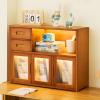 WDZDMYL Sideboard Cabinet, Wood Glass Sideboard with Storage, Display case Multi-Layered Storage with Large Capacity, Table Credenza with Doors for Kitchen, Dinning Room, Living Room view 2