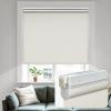 MiLin No Tools No Drill Cordless Roller Shades 100% Blackout Roller Windows Shades Thermal Insulated Reduce Noise Privacy Window Rolling Blinds for Windows and Office (Beige, 32" W x 64" H) view 1